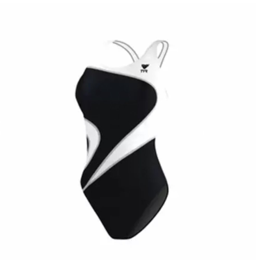 TYR Sport MALIT1A Womens Alliance T-Splice Maxfit Swimsuit Black/White 34